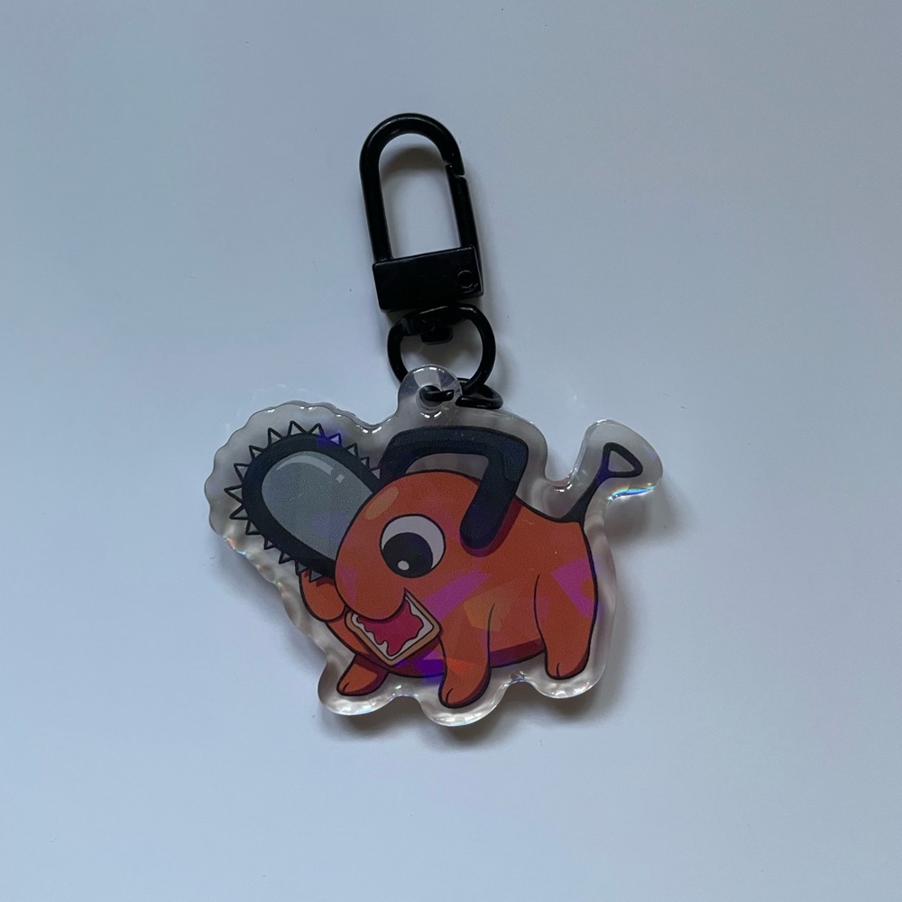 Pochita chainsaw man acrylic keychain